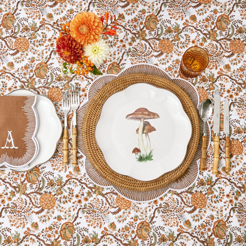 Vibrant Leaves of Autumn Tablecloth for festive dining.