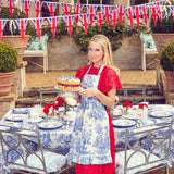 Lilibet Toile Frilled Apron - Mrs. Alice