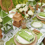 Lily of the Valley & Serena Green Applique Linen Set - Mrs. Alice