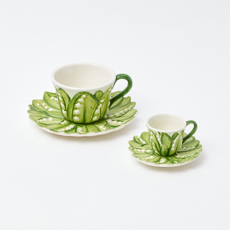 Lily of the Valley Espresso Cup & Saucer - Mrs. Alice