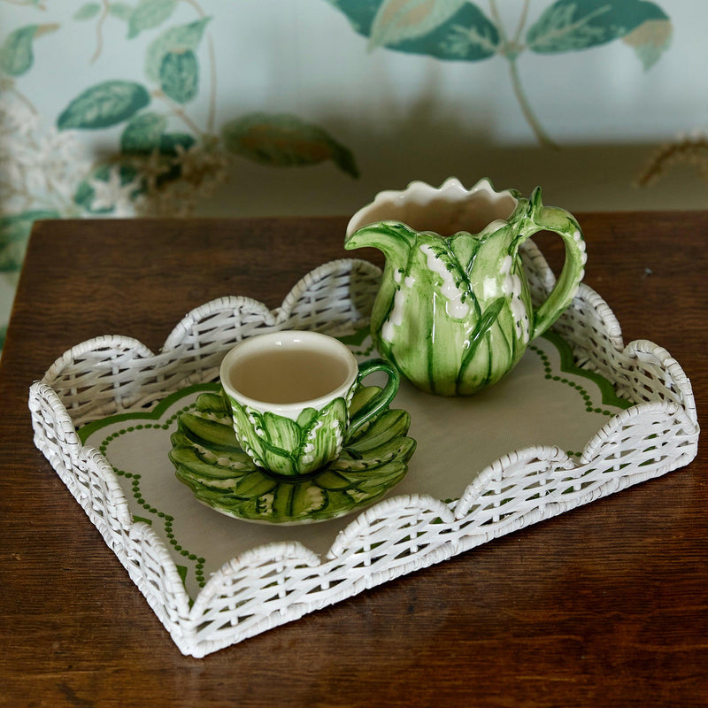 Lily of the Valley Espresso Cup & Saucer - Mrs. Alice