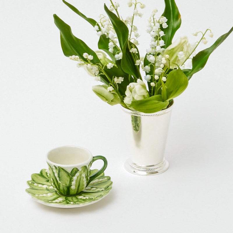 Lily of the Valley Espresso Cup & Saucer - Mrs. Alice