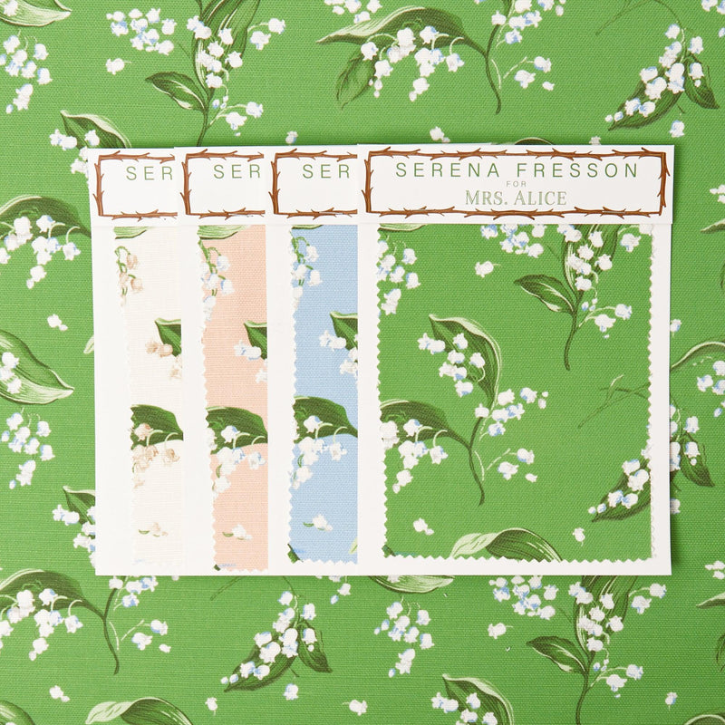 Lily of the Valley Fabric - Mrs. Alice