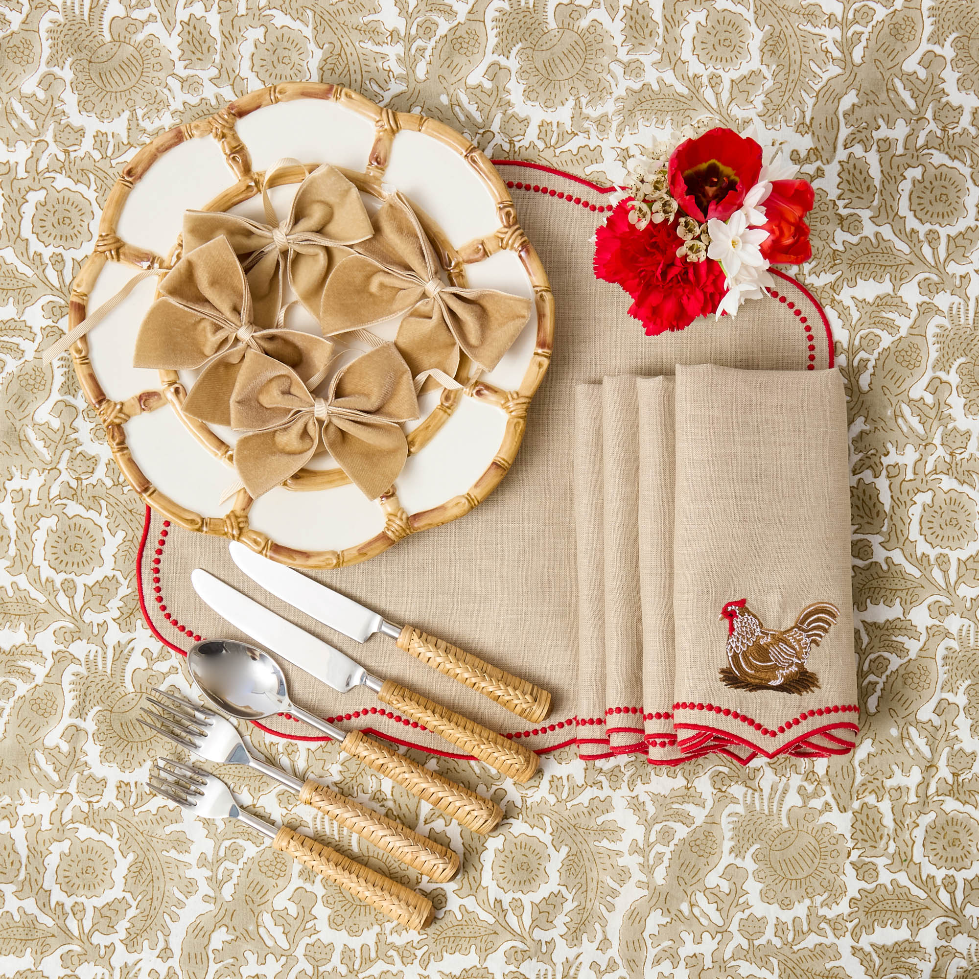 Putty Pheasant Tablecloth