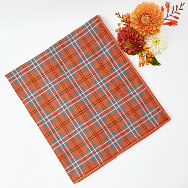 Classic Fife tartan pattern on a stylish tablecloth.
