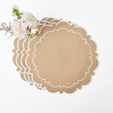 Mariana Sand placemats, a set of four for an elegant table setting.