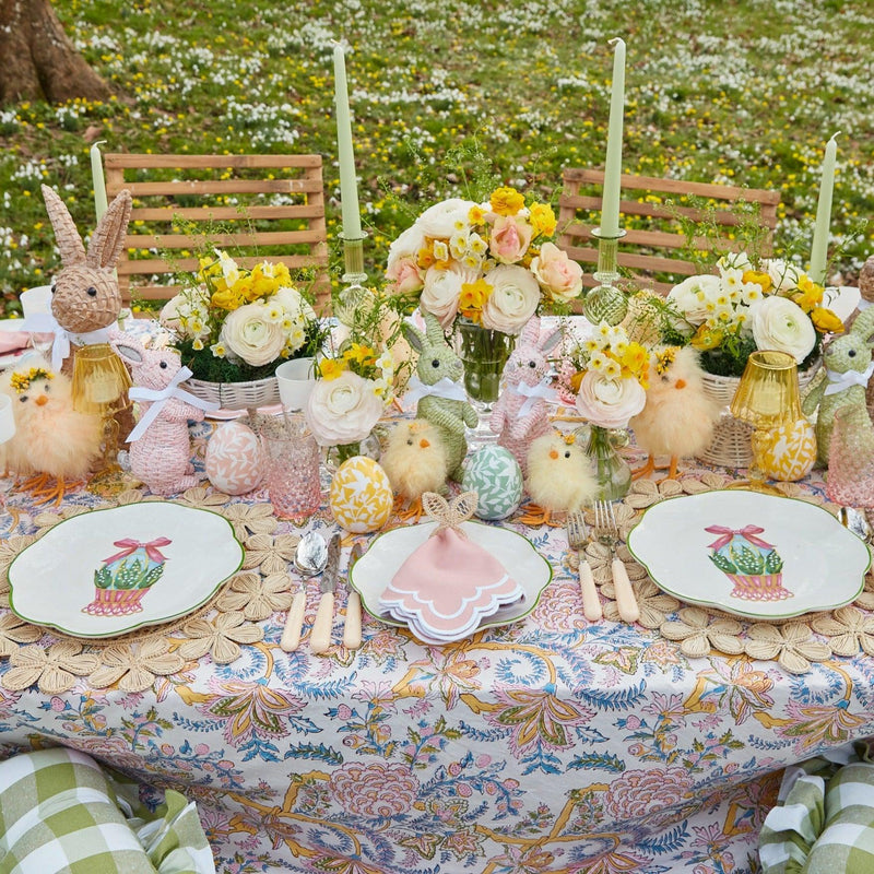 Mia Woven Rattan Placemats (Set of 4) - Mrs. Alice