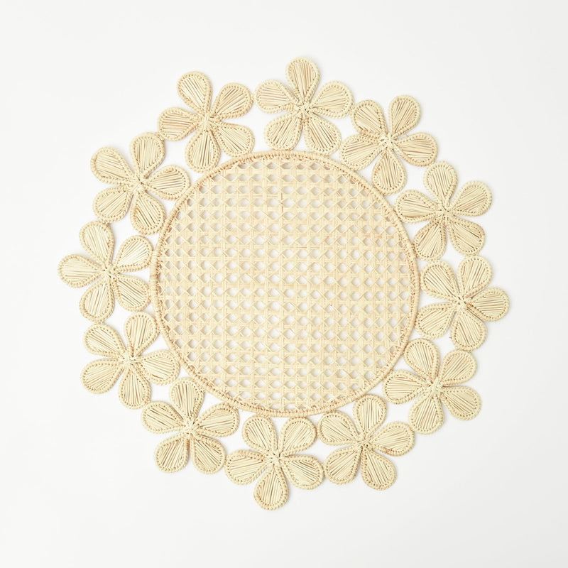Mia Woven Rattan Placemats (Set of 4) - Mrs. Alice