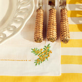 Mimosa White Linen Placemats (Set of 4) - Mrs. Alice