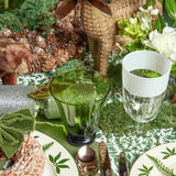 Make your gatherings come alive with the organic charm of our Set of 4 Moss Green Tulip Glasses.