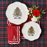 Illuminate your Christmas decor with the whimsical and enchanting Mrs. Alice Christmas Tree Starter Plate Set, designed to bring the magic of the holiday season to your festive meals.