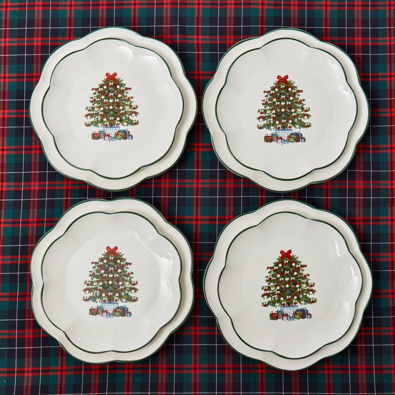 Mrs. Alice Christmas Tree Starter Plate (Set of 4) - Mrs. Alice