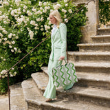 Mrs. Alice Tote Bag (Green Ikat) - Mrs. Alice