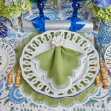 Apple Green Isabella Round Placemats (Set of 4): The perfect blend of style and functionality.