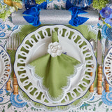 Make every dining experience memorable with Apple Green Isabella Napkins (Set of 4).