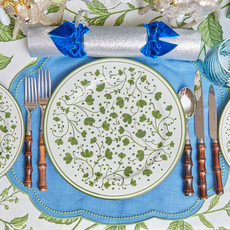 Green Clover Dinner Plate