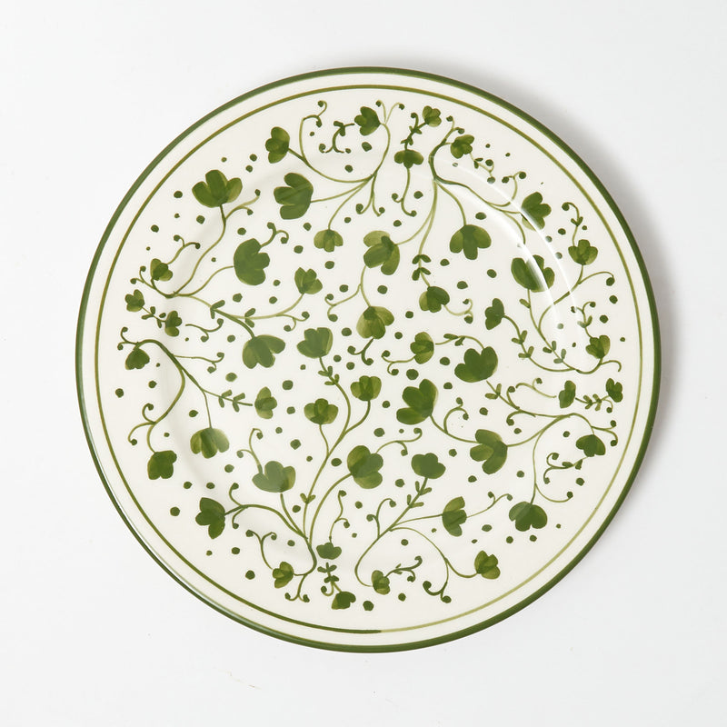 Green Clover Dinner Plate