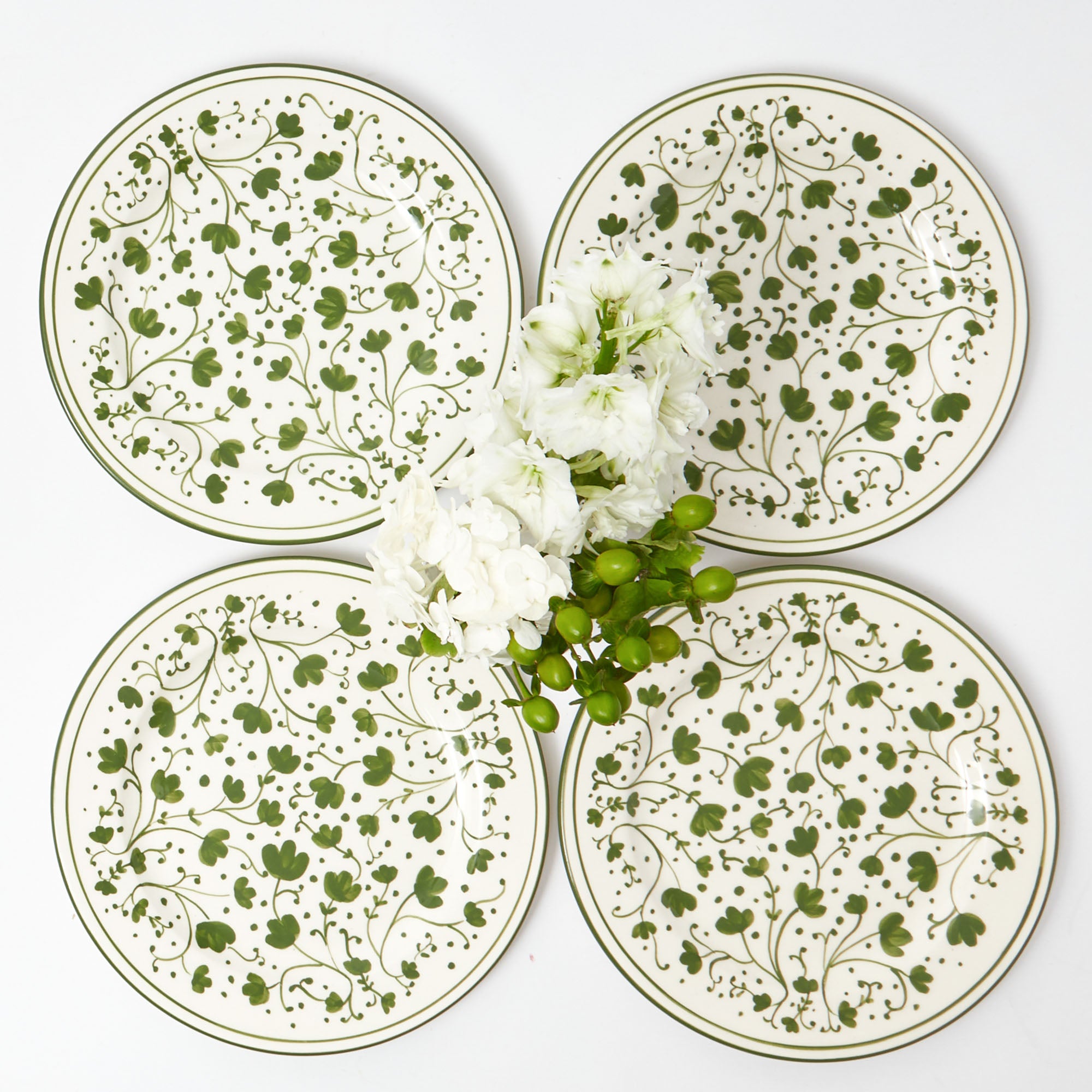 Green Clover Starter Plates (Set of 4)