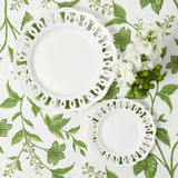 Upgrade your table setting with the White Lace Starter Plate - the epitome of classic elegance.