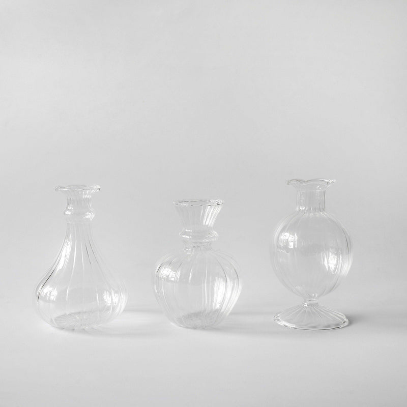 Nancy Bud Vase Set - a set of 3 designed to showcase your blooms with understated elegance and timeless aesthetic appeal.