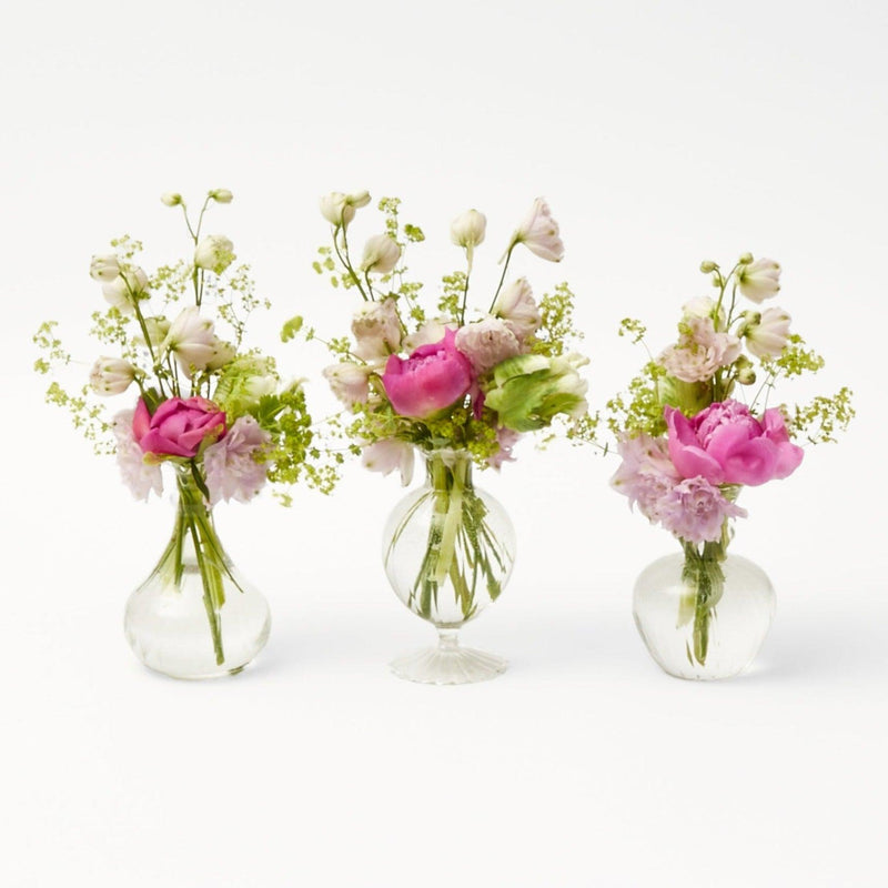 Infuse sophistication into your floral decor with Nancy Bud Vase Set - a trio of timeless vessels for showcasing nature's beauty.