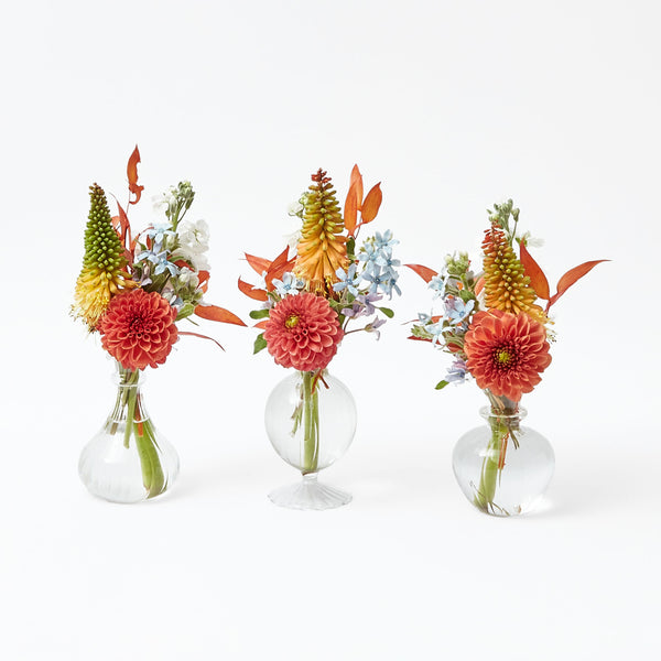 Nancy Bud Vase Set - a trio of elegance for your blooms, adding a touch of sophistication to any space with its minimalist design.