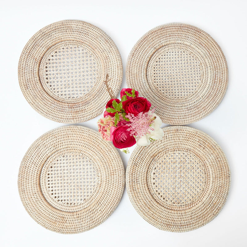 Natural Rattan Charger Plates (Set of 4)