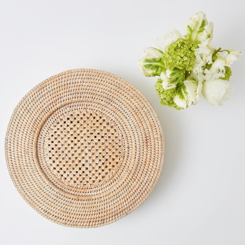 Natural Rattan Charger Plates (Set of 4) - Mrs. Alice