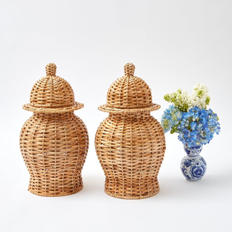 Natural Rattan Ginger Jar– Mrs. Alice