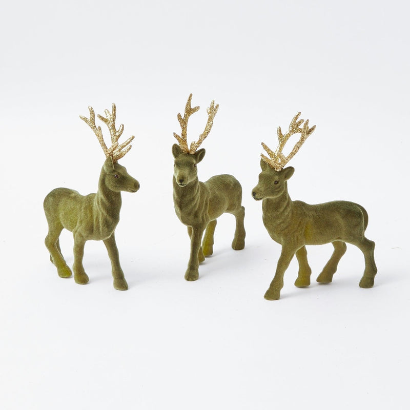 Snow White Glitter Reindeer (Pair) – Mrs. Alice