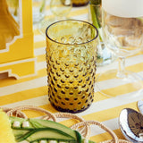 Upgrade your glassware collection with the Olive Green Hobnail Glasses Set - the epitome of olive green and stylish design.
