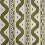Olive Green Ikat Stripe Fabric - Mrs. Alice