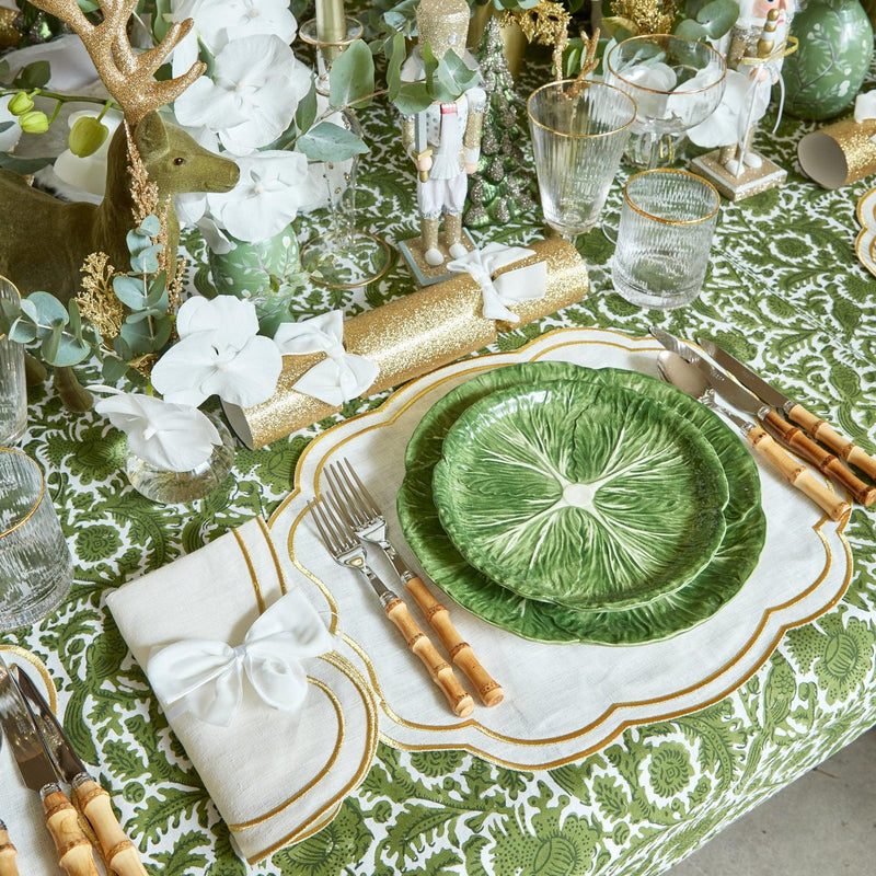 Olive Pheasant Tablecloth - Mrs. Alice