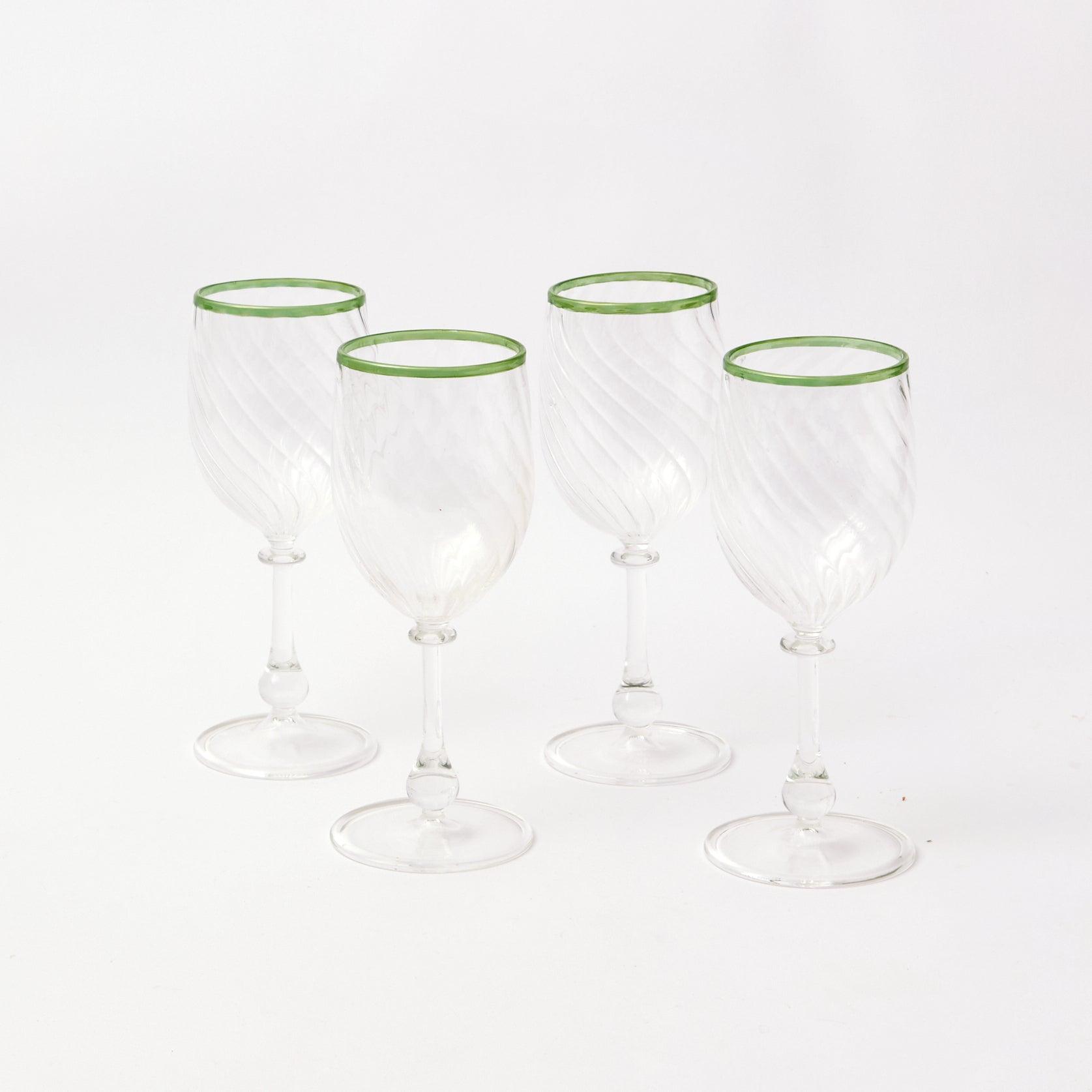 Stemless Wine Glass Set x4