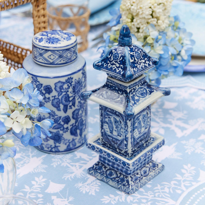 Pair of Small Porcelain Pagodas