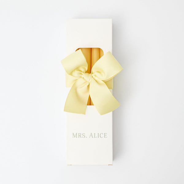 Pastel Yellow Candles (Set of 8) - Mrs. Alice