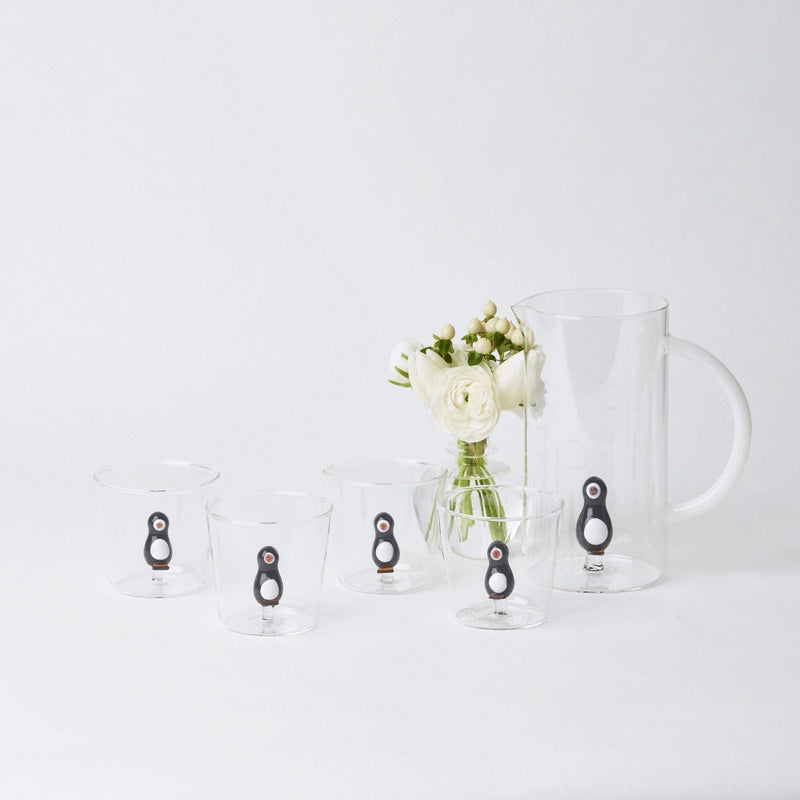 Penguin Water Glasses and Jug Set - Mrs. Alice