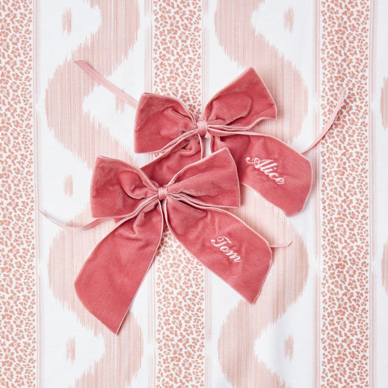 Personalised Dusty Pink Napkin Bow - Mrs. Alice
