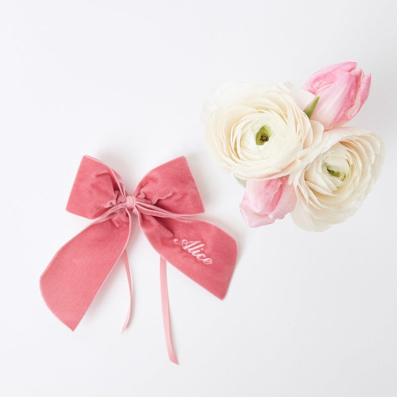 Personalised Dusty Pink Napkin Bow - Mrs. Alice