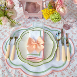 Petal & Pistachio Cloud Napkins (Set of 4) - Mrs. Alice