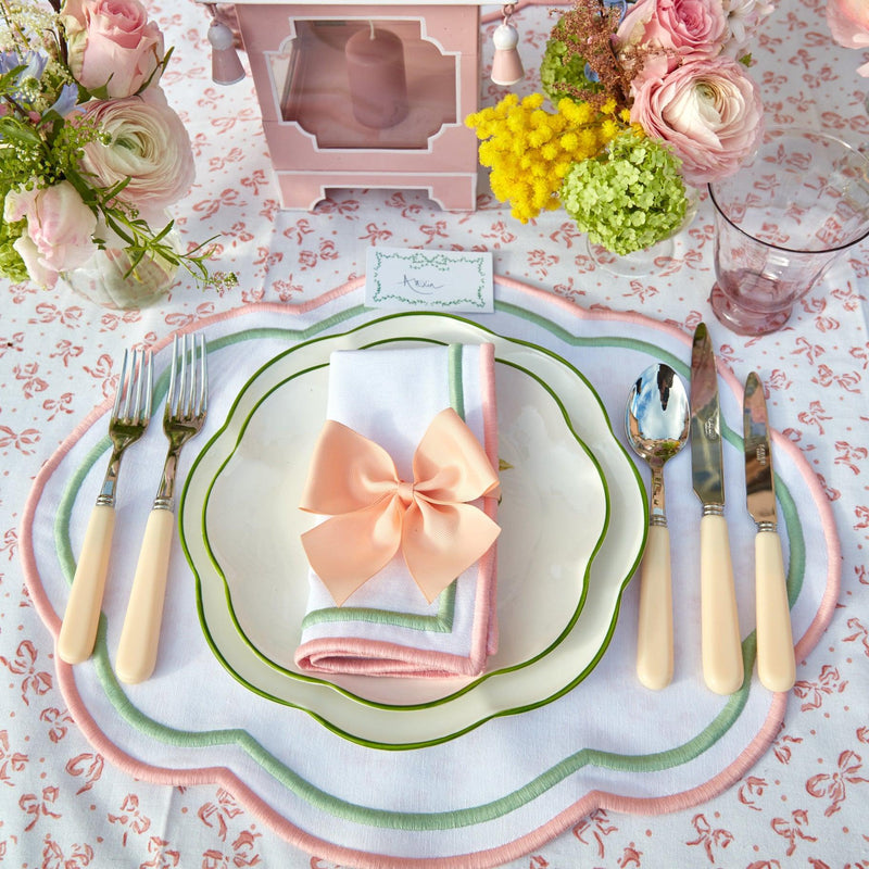 Petal & Pistachio Cloud Napkins (Set of 4) - Mrs. Alice