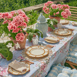 Enjoy stylish dining with the Petal Bamboo Ceramic Plates.