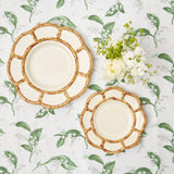 Set the table with Petal Bamboo Ceramic Starter Plate.