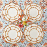 Graceful dining: Petal Bamboo Ceramic Dinner & Starter Plate Set.