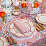 Pink Appliqué Placemats (Set of 4) - Mrs. Alice