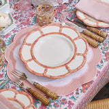 Pink Appliqué Placemats (Set of 4) - Mrs. Alice