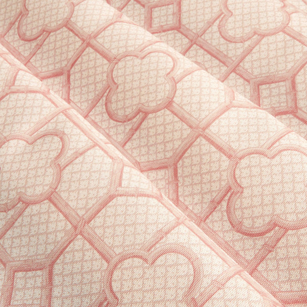 Pink Bamboo Trellis Fabric - Mrs. Alice
