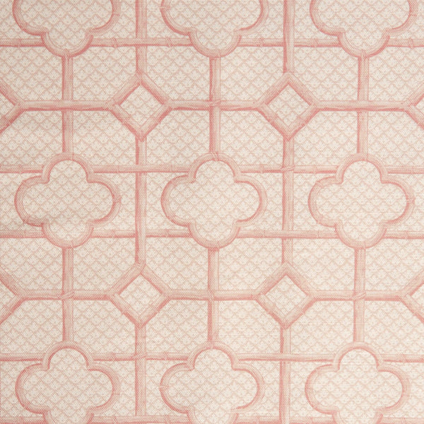 Pink Bamboo Trellis Fabric - Mrs. Alice