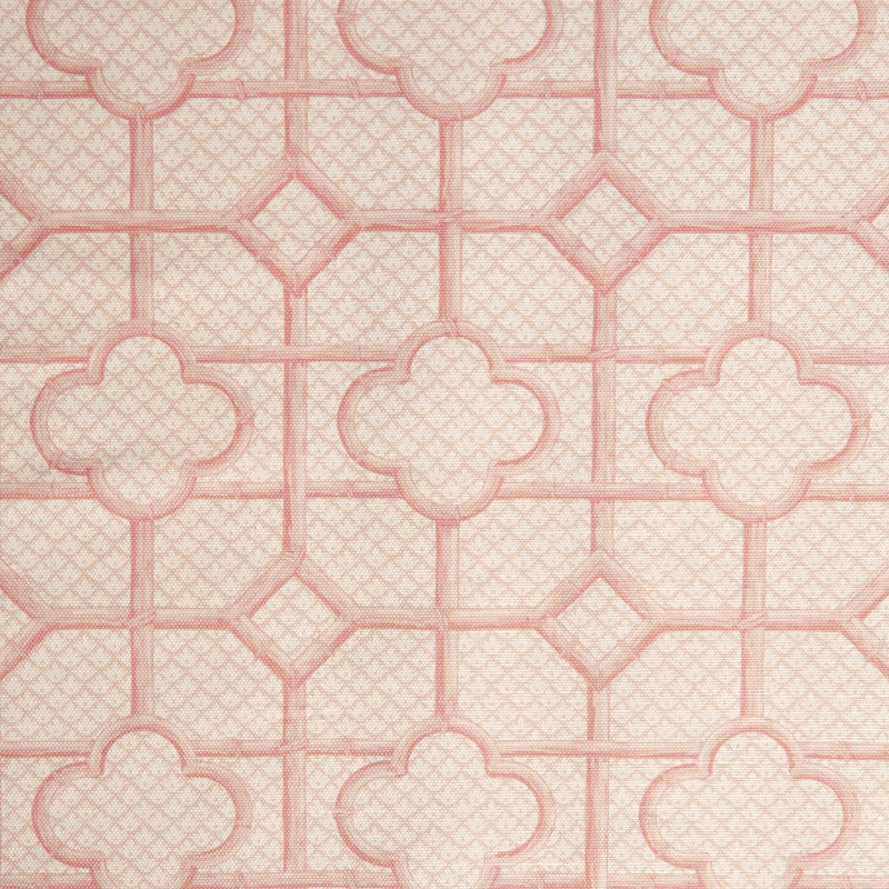 Pink Bamboo Trellis Fabric - Mrs. Alice