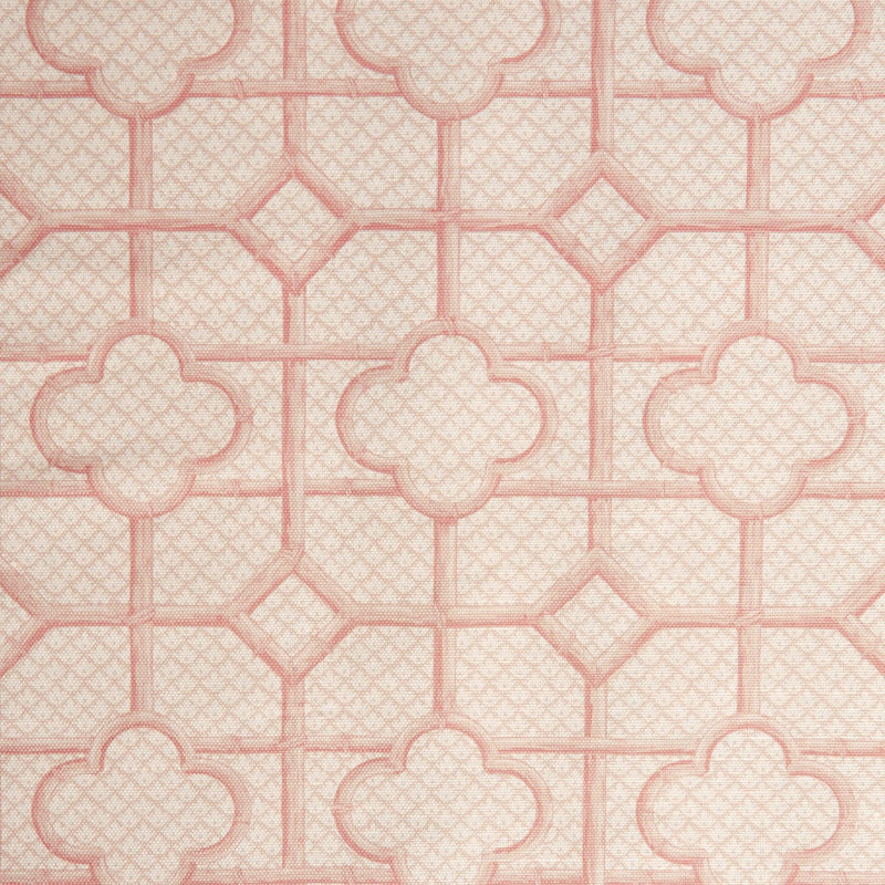 Pink Bamboo Trellis Fabric - Mrs. Alice